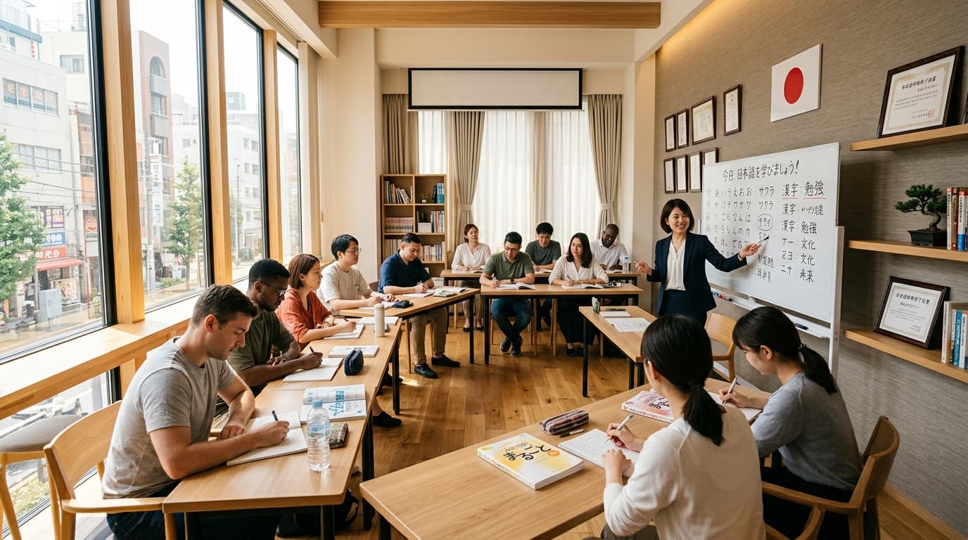 Suasana Kelas Pelatihan Bahasa Jepang LPK Deridana